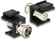 Delock - Keystone modul IEC anya > F anya, fekete - 86352