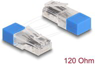 Delock - RJ45 apa lezáró rezisztorral 120 Ohm kék - 67187