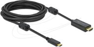 Delock - Aktív USB Type-C - HDMI kábel (DP Alt Mode) 4K 60 Hz 5 méter hosszú - 85972
