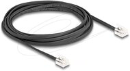 Delock - telefonkábel RJ11 apa - RJ11 apa, fekete, 2 m - 90618