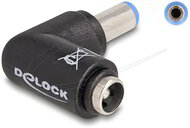 Delock - DC adapter 5,5 x 2,1 mm-es csatlakozó - 5,5 x 2,1 mm-es aljzat, 90°-os szögben - 80794