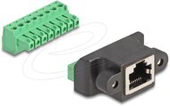 Delock - RJ45 anya - Terminal Block Adapter beszereléshez 8 tűs 2-részes - 66589