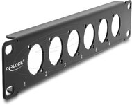 Delock - 10" D-típusú próba panel 6 portos fekete - 86501