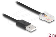 Delock - UPS kommunikációs kábel A-típusú USB 2.0 - USB RJ50 2 m - 67016