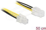 Delock - Bővítőkábel, P4, 6 Gb/s, 4 tűs csatlakozó > P4 4 tűs aljzat, 50 cm - 85458