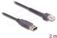 Delock - RJ50 A-típusú USB 2.0 vonalkód olvasó kábel 2 m - 90599