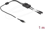 Delock - USB Type-C apa 2 db. DC 5,5 x 2,1 mm anya csatlakozójú, 1 méter hosszú kábel - 86800