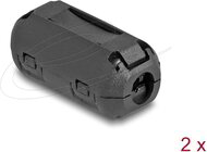 Delock - Ferrit mag / ferrit gyűrű kábel körbevételére 5 mm 2 db., fekete színű - 80944