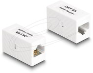Delock - Adapter RJ45 anya - RJ45 anya Cat.6A UTP, fehér - 88134