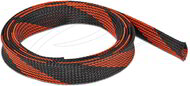 Delock - Fonott kábelharisnya nyújtható 2 m x 19 mm fekete-piros - 20743