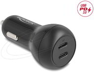 Delock - autós töltő 2 x USB Type-C PD 3.0 40 W teljesítménnyel - 64330