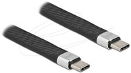 Delock - USB 2.0 FPC lapos csík kábel USB Type-C - USB Type-C 13 cm PD 5 A E-Marker - 86940