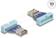 Delock - USB 10 Gbps átalakító, tűfejes csatlakozó USB E-típusú belső A kulcs csatlakozó - 67130