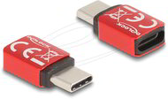 Delock - USB adatblokkoló USB Type-C csatlakozó - USB Type-C aljzat 240 W - 60689
