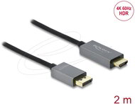 Delock - Aktív DisplayPort 1.4 - HDMI kábel 4K 60 Hz (HDR) 2 méter hosszú - 85929