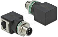 Delock - Hálózati adapter M12 D-kódolású 4 tűs apa - RJ45 - 66313
