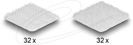 Delock - tépőzáras pöttyök, négyzet alakú, öntapadós, 64 darab fehér - 19097