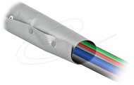 Delock - Kábelkarmantyú patent szorítóval 2 m x 50 mm szürke / fekete - 20728