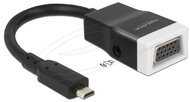 Delock - Adapter HDMI-micro D dugó > VGA hüvely audióval - 65589