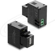 Delock - Keystone modul USB A-típusú töltőport 5 W fekete - 86505