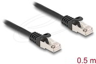 Delock - RJ50 apa - RJ50 apa kábel F/UTP 0,5 m, fekete - 80186