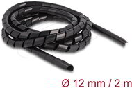 Delock - Spirál flexibilis tömlő 2 m x 12 mm fekete - 19015