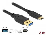 Delock - USB 10 Gbps kábel A-típusú - USB Type-C™ csatlakozó végekkel 3 m - 84006