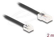 Delock - Telefon kábel RJ45 apa - RJ11 apa fekete 2 m - 88036