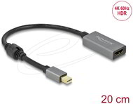 Delock - Aktív mini DisplayPort 1.4 - HDMI átalakító 4K 60 Hz (HDR) - 66570