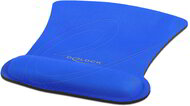 Delock - Ergonomikus egér pad csuklótámasszal kék 255 x 207 mm - 12699