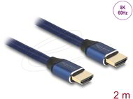 Delock - Ultra nagy sebességű HDMI kábel 48 Gbps 8K 60 Hz kék 2 m tanúsítvánnyal - 85447