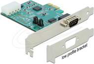 Delock - PCI Express x1 kártya - 1 x soros RS-232 nagy sebességű 921K csatlakozó tápegységgel - 89333