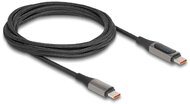 Delock - USB 2.0 adat- és gyorstöltő kábel USB Type-C™ apa - apa PD 3.0 100 W teljesítményjelzővel 2 m - 86809