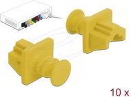 Delock - Porvédő az RJ45 hüvely, 10 darab sárga - 86511