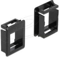 Delock - Keystone rögzítőkonzol házhoz, 4 darab, fekete - 86761
