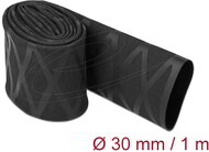 Delock - Zsugorcső X-mintás nem csúszós 1 m x 30 mm fekete - 19596