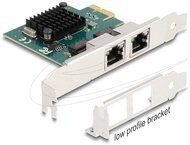 DELOCK - PCI-E x1 Bővítőkártya > 2x RJ45 Gigabit LAN BCM - 88205