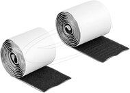 Delock -Velcro öntapadó tépőzáras szalag-szett, H 1 m és Sz 50 mm fekete - 19063