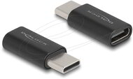 Delock - Adapter SuperSpeed USB 10 Gb/s (USB 3.2 Gen 2) USB Type-C dugasz-alj portkímélővel fekete - 60034