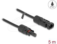 Delock - DL4 szolár kábel 4 mm² apa - anya 5 m fekete - 88230