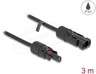Delock - DL4 szolár kábel 4 mm² apa - anya 3 m fekete - 88229