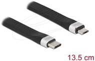 Delock - USB 2.0 FPC lapos csík kábel USB Type-C - USB Micro-B-típusú 13,5 cm PD 3 A - 86793