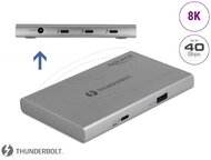 Delock - Thunderbolt 4 Hub 3 porttal és egy további SuperSpeed USB 10 Gbps A-típusú porttal - 8K - 64157
