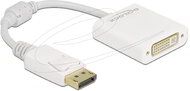 Delock - Adapter DisplayPort 1.1-dugós csatlakozó-DVI-csatlakozóhüvely passzív fehér - 61010