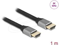 Delock - Ultra nagy sebességű HDMI kábel 48 Gbps 8K 60 Hz szürke 1 m tanúsítvánnyal - 83995