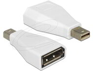 Delock - Adapter Displayport mini apa > Displayport anya nikkel bevonat, fehér - 65239