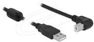 DELOCK - Kábel USB 2.0 A - B, M/M 90°, fekete - 83529