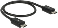 Delock - Tápfeszültség-megosztó kábel Micro USB-B dugó > Micro USB-B dugó OTG - 83570
