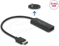 Delock - Adapter HDMI-A-dugós csatlakozó - DisplayPort-csatlakozóhüvely 4K 60 Hz - 63206