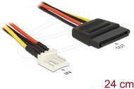 Delock - tápkábel SATA 15 tűs apa > 4 tűs floppy apa 24 cm - 83877